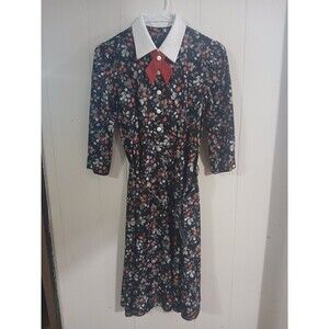 Whirlaway Frocks Women's Floral Dress Vintage Whimsigoth Cottagecore Wednesday